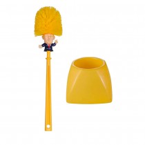 BROSSE WC NETTOYAGE TOILETTES TRUMP 38CM JAUNE