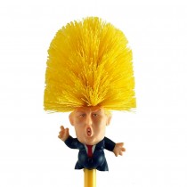 BROSSE WC NETTOYAGE TOILETTES TRUMP 38CM JAUNE