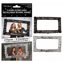 CADRE GONFLABLE RÉVEILLON 70X110CM NOIR ARGENT