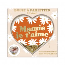 CADRE PHOTO C?\'UR 3D MAMIE JE T\'AIME 10X4.7CM