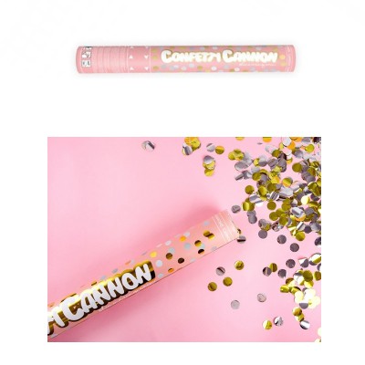 Canon à confettis Or 60 cm, confetti sortie d'église mariage - Badaboum