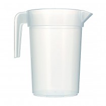 CARAFE 1 LITRE AVEC ANSE TRANSPARENT 11X16.5CM