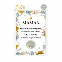 CARTE ET PINS MAMAN D\'AMOUR