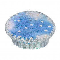 CASQUETTE CAPITAINE STAR SEQUINS IRISÉS ADULTE