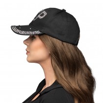 CASQUETTE VIP CLOUS POLYESTER NOIR ADULTE