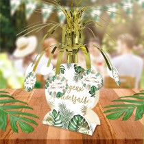 CENTRE DE TABLE ANNIVERSAIRE TROPICAL PARTY 29X24CM