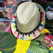 CHAPEAU BORSALINO BOLIVIEN LIMA MULTICOLORE