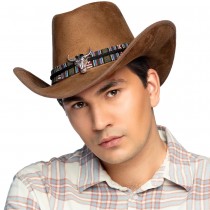 CHAPEAU COWBOY MARRON DJANGO ADULTE