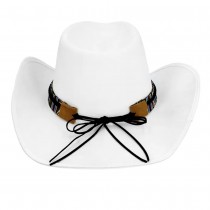 CHAPEAU COWBOY TEXAN DJANGO BLANC ADULTE