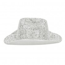 CHAPEAU DE COWBOY GLAMOUR ARGENT ADULTE