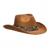 CHAPEAU DE COWBOY IBIZA BOHO-CHIC ADULTE