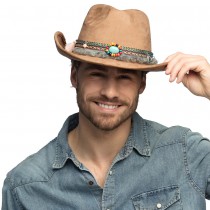 CHAPEAU DE COWBOY IBIZA BOHO-CHIC ADULTE