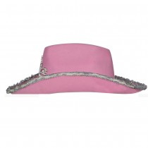 CHAPEAU DE COWGIRL ROSE ENFANT