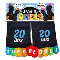 CHAUSSETTE ORTEILS LA 20AINE NOIRE