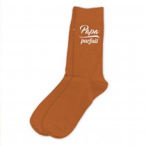 CHAUSSETTES COTON TERRACOTTA PAPA PARFAIT ADULTE