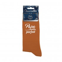 CHAUSSETTES COTON TERRACOTTA PAPA PARFAIT ADULTE