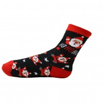 CHAUSSETTES NOËL À MOTIFS SANTA HOHOHO NOIR HOMME