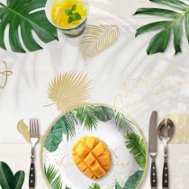 CHEMIN DE TABLE ORGANZA TROPICAL PARTY 28CMX4M