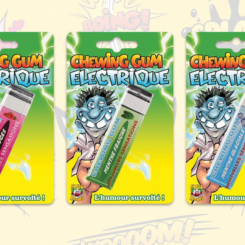 Chewing Gum Choc Electrique - Coti Jouets, spécialiste gadget pour les  arbres de noël, associations, CE