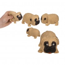 CHIEN EXTENSIBLE À MALAXER ANTI-STRESS 9CM SABLE