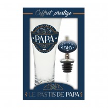 COFFRET PASTIS LE PAPASTIS VERRE DOSEUR