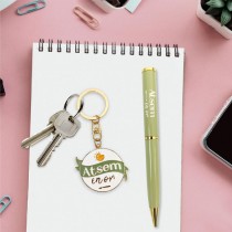 COFFRET STYLO PORTE-CLEFS MEILLEUR ATSEM