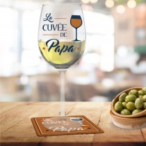 COFFRET VERRE SOUS-VERRE TERRACOTTA CUVÉE PAPA