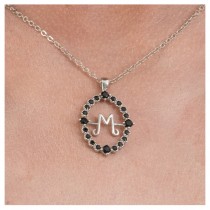 COLLIER FANTAISIE GOTHIQUE PENDENTIF MERCREDI