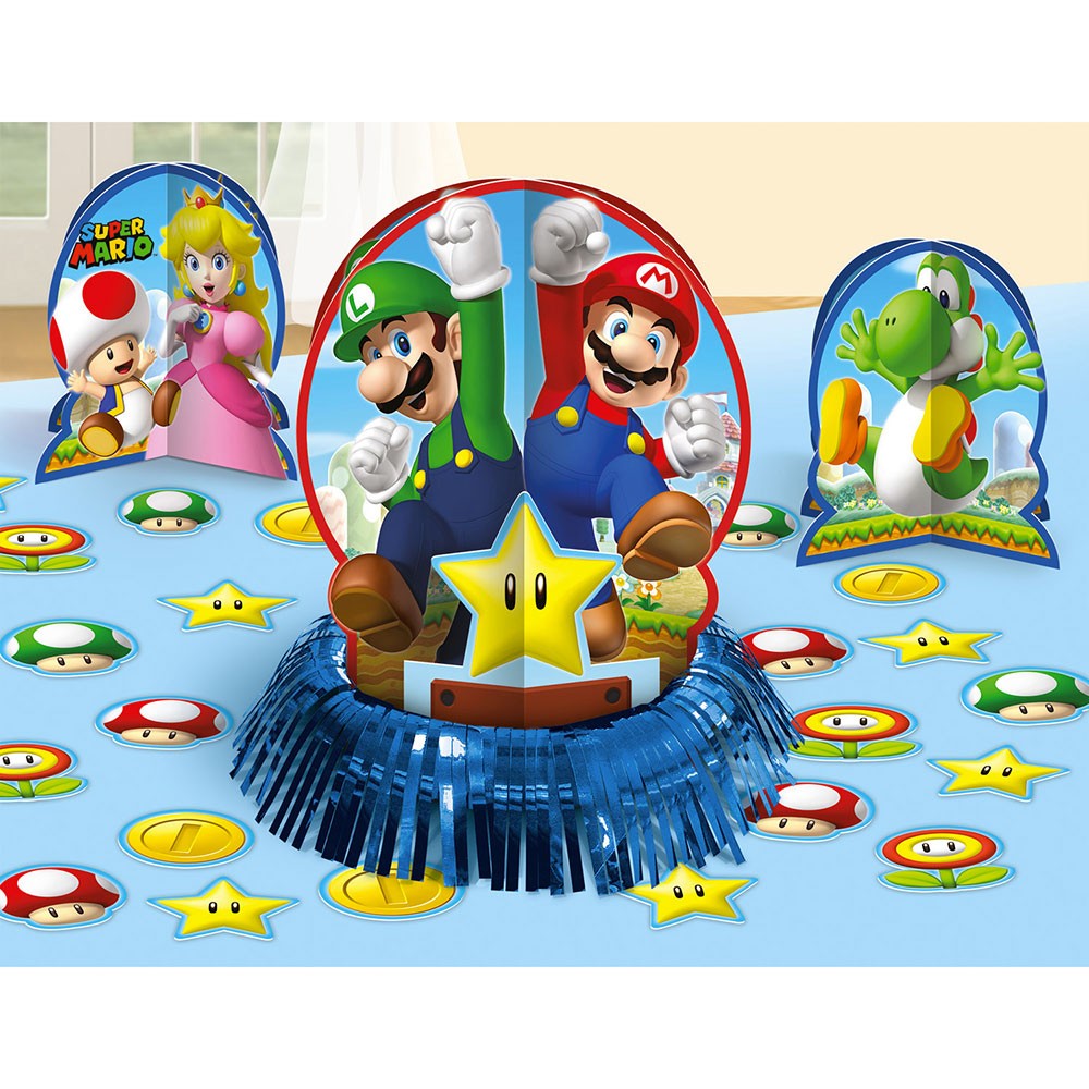 Ballon Anniversaire Super Mario 3 ans Decoration Anniversaire Mario 3 ans  Fête Décorations Anniversaire Mario Deco pour Enfants