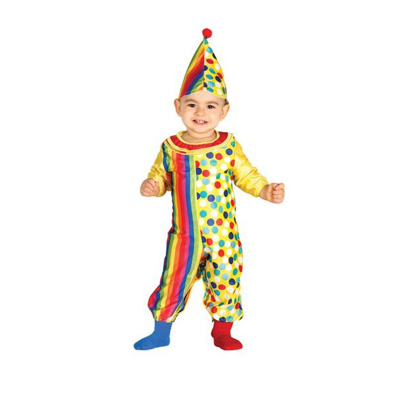 Herefun Déguisement Clown Enfant, Costume de Carnaval, Costume Halloween  Fancy Dress, Costume de Clown pour Enfant Bébé pour Cosplay Carnaval