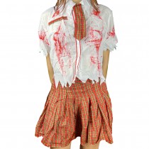 DÉGUISEMENT COLLEGIENNE ZOMBIE TAILLE M