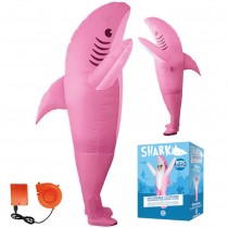 DÉGUISEMENT COSTUME GONFLABLE REQUIN ROSE ENFANT