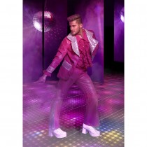 DÉGUISEMENT DISCO ANTHONY COSTUME ROSE HOMME