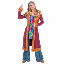 DÉGUISEMENT HIPPIE MANTEAU FEMME