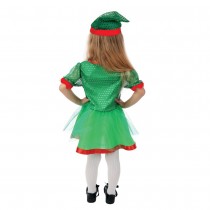 DÉGUISEMENT LUTIN PÈRE NOËL ROBE TUTU VERT FILLE