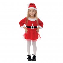 DÉGUISEMENT MÈRE NOËL ROBE TUTU ROUGE FILLE