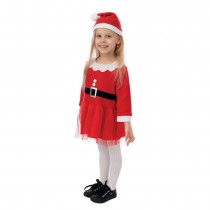 DÉGUISEMENT MÈRE NOËL ROBE TUTU ROUGE FILLE