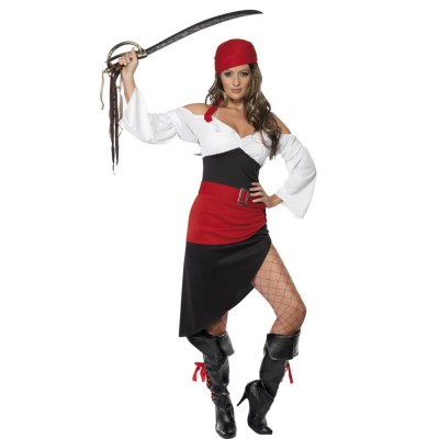 Déguisement Pirate Luxe Femme - Jour de Fête - Déguisement adulte thème  Pirate - Top Thèmes déguisement