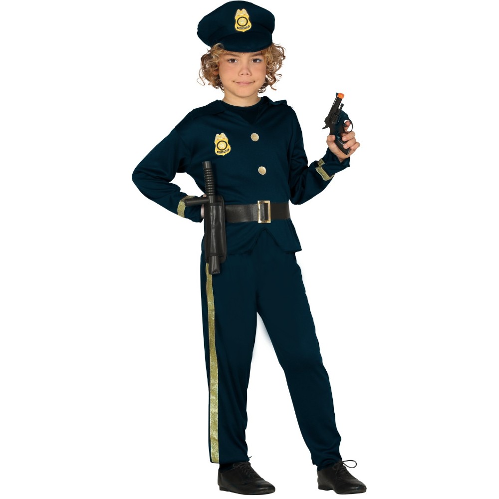 Costume d'officier de Police pour filles, déguisement d'halloween pour  enfants, Costume de Police avec