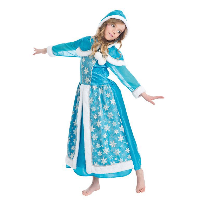 Robe de déguisement Princesse Reine des glaces 4-6 ans