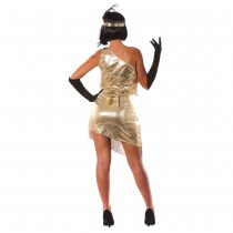 DÉGUISEMENT ROBE DORÉE À FRANGES GATSBY FEMME