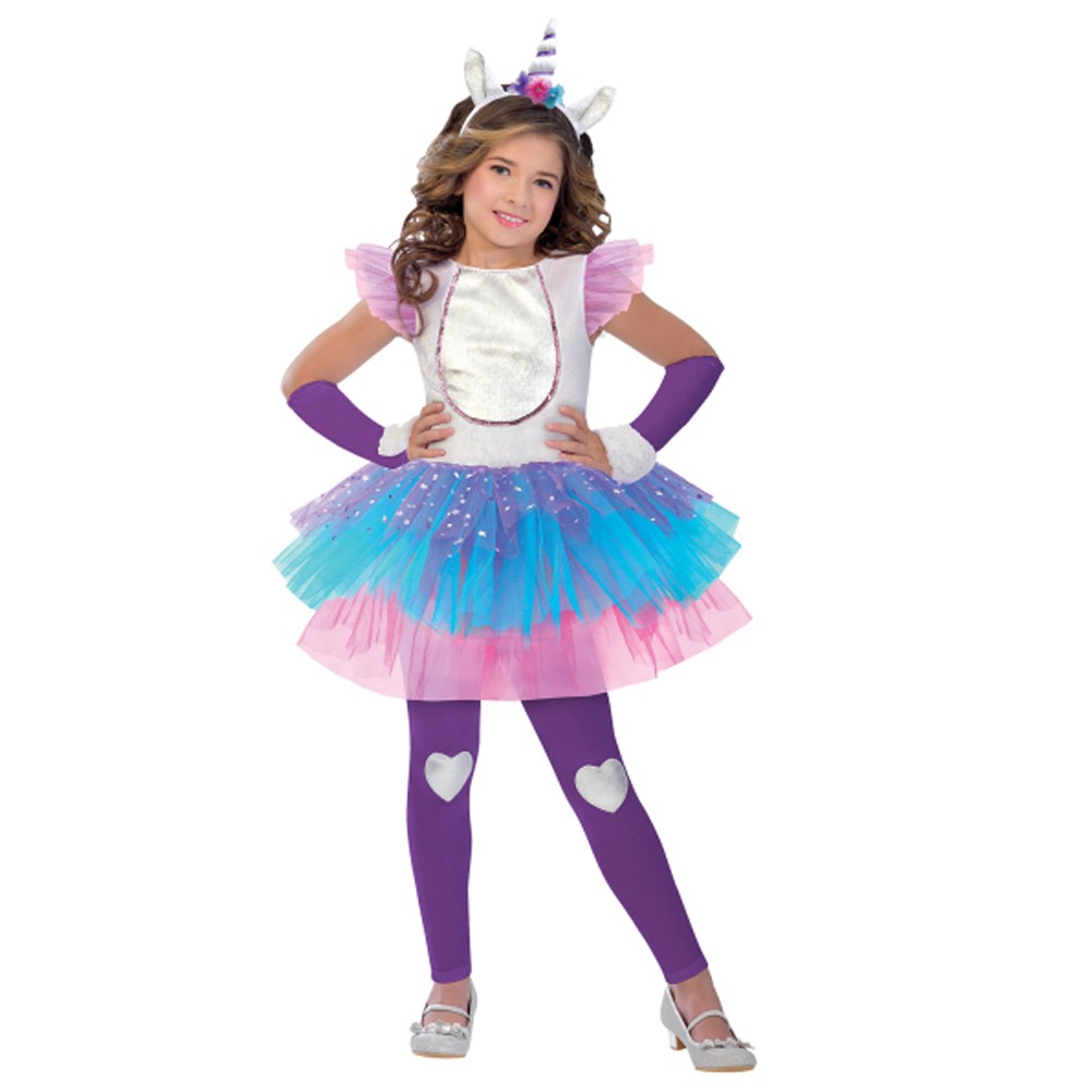 LUCIDA - outfit licorne magique multicolore pour fille - XS 92/104 (3-4 ans)  