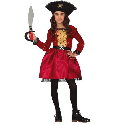 Déguisement Pirate Femme (Robe, Jupon Attaché, Chapeau Et Couvre-Bottes)  chez De…