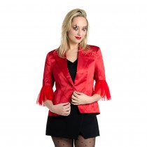 DÉGUISEMENT VESTE ROUGE COSTUME HARLEY QUINN FEMME