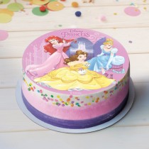 DISQUE AZYME DÉCO GÂTEAU STAR PRINCESS 20CM