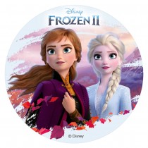 DISQUE AZYME FROZEN II DÉCO GÂTEAU 20CM