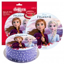 DISQUE AZYME FROZEN II DÉCO GÂTEAU 20CM