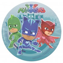 DISQUE AZYME PJMASKS DÉCO GÂTEAU 20CM