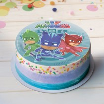 DISQUE AZYME PJMASKS DÉCO GÂTEAU 20CM