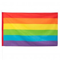 DRAPEAU POLYESTER FIERTÉ LGBT 90X150CM ARC-EN-CIEL